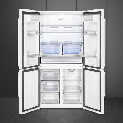 Smeg American Style Fridge Freezer 60/40 Total No Frost - White - FQ60BDE