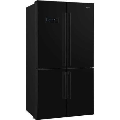 Smeg American Style Fridge Freezer 60/40 Total No Frost - Black - FQ60NDE