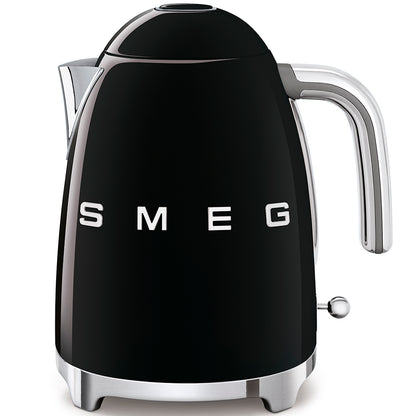 Smeg KLF03BLUK Retro Jug Kettle with 1.7L Capacity & 3000W Power - Black