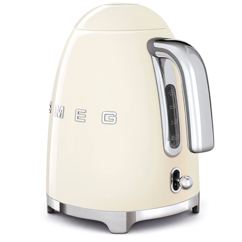 Smeg KLF03CRUK Retro Jug Kettle with 1.7L Capacity & 3000W Power - Cream