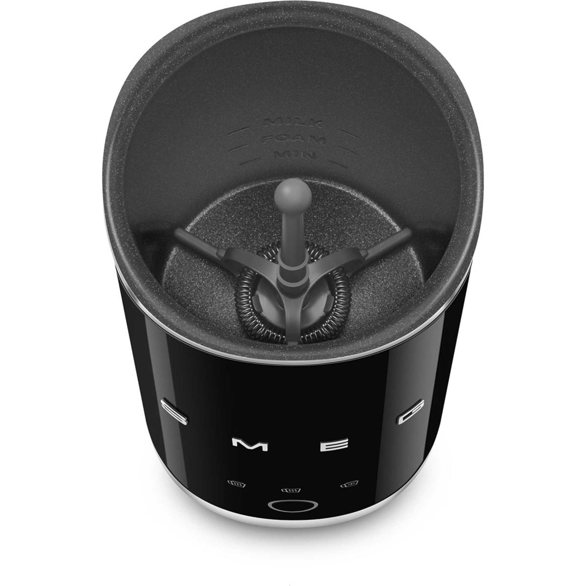 Smeg MFF02BLUK 50's Style Mini Milk Frother - Black