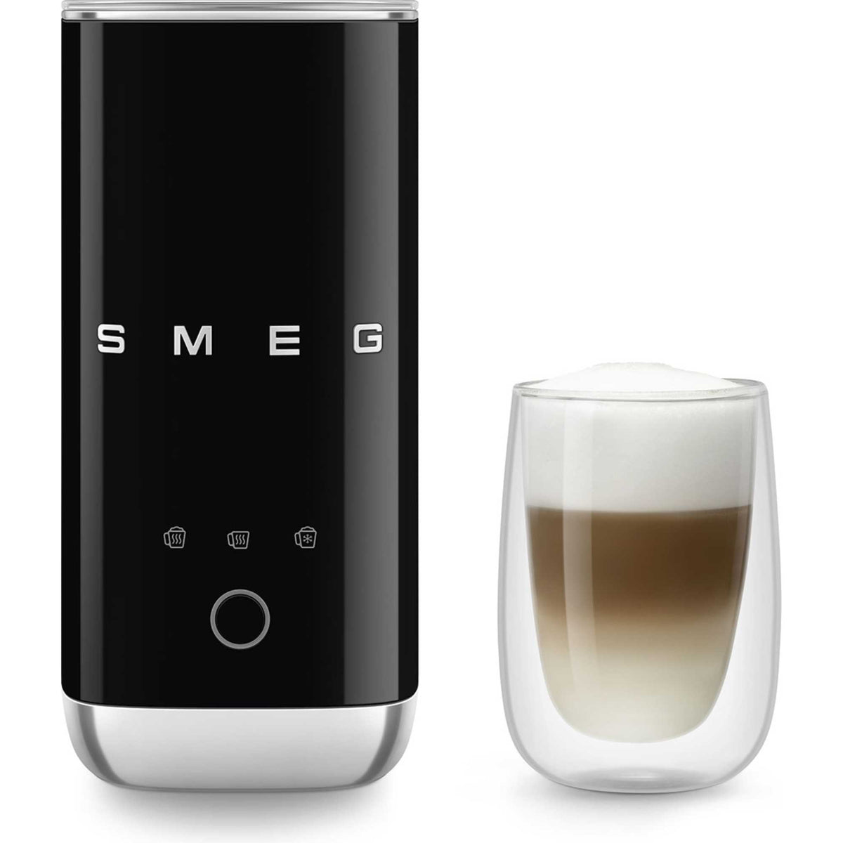 Smeg MFF02BLUK 50's Style Mini Milk Frother - Black