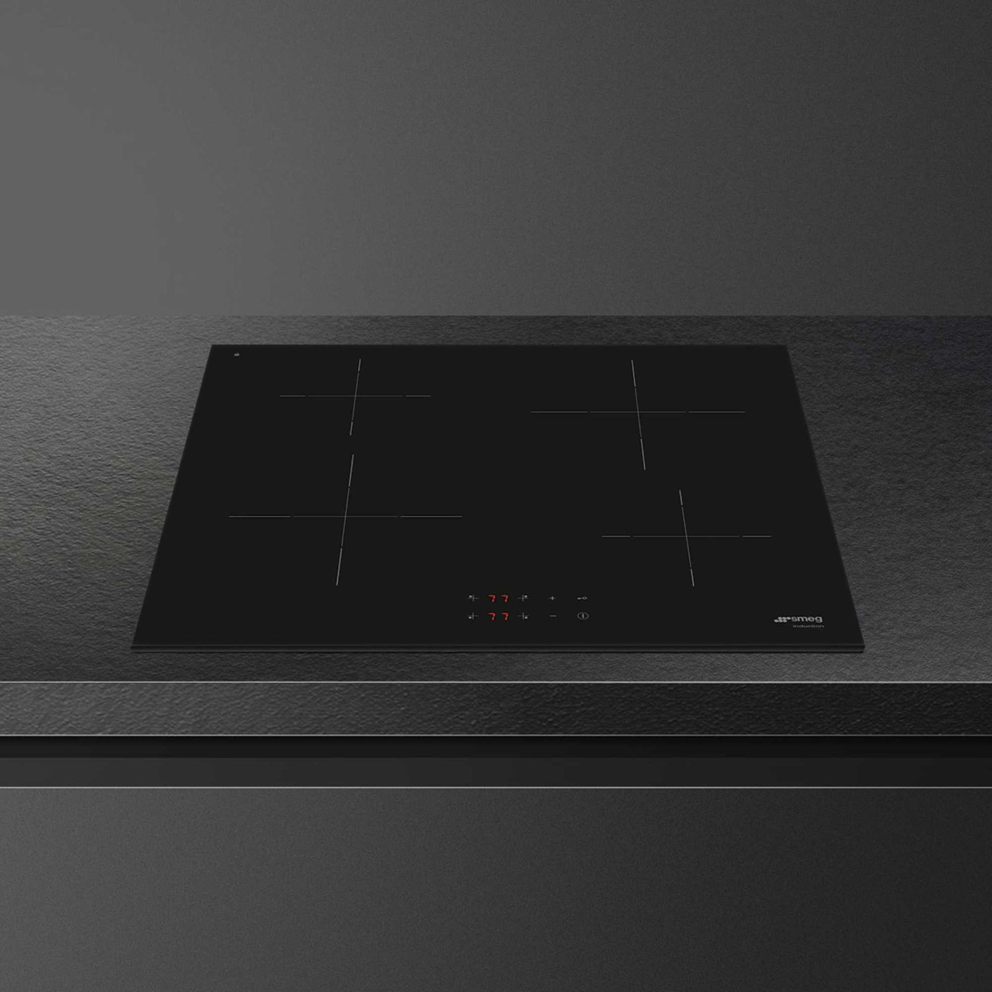 Smeg SI2641DUK 4-Zone Induction Hob with Touch Controls - Black