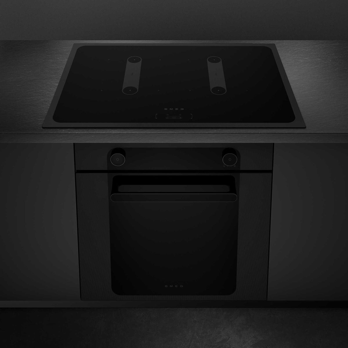 Smeg SI2B22741D 75cm Built-In 4 Zone Induction Hob - Black