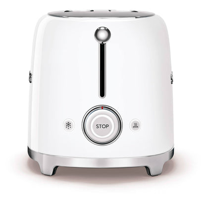 Smeg TSF01WHUK 50's Style 2 Slice Gloss White Toaster