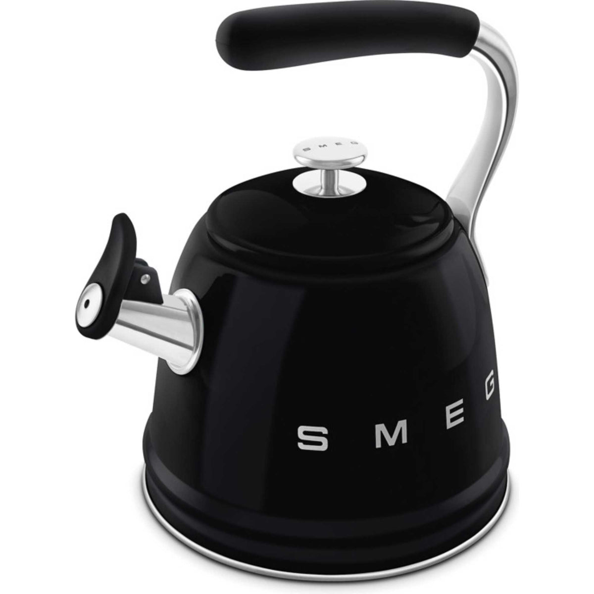 Smeg WKF01BL 2.3L 50s Style Whistling Kettle - Black