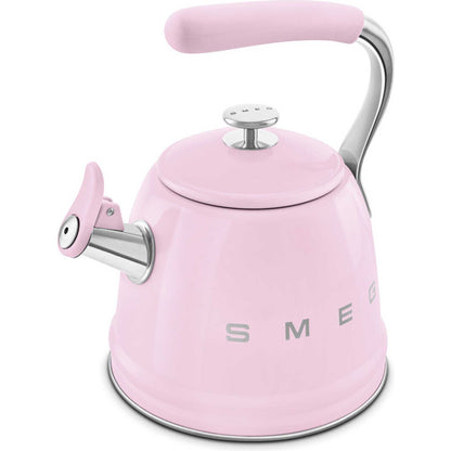 Smeg WKF01PK 2.3L 50s Style Whistling Kettle - Pink