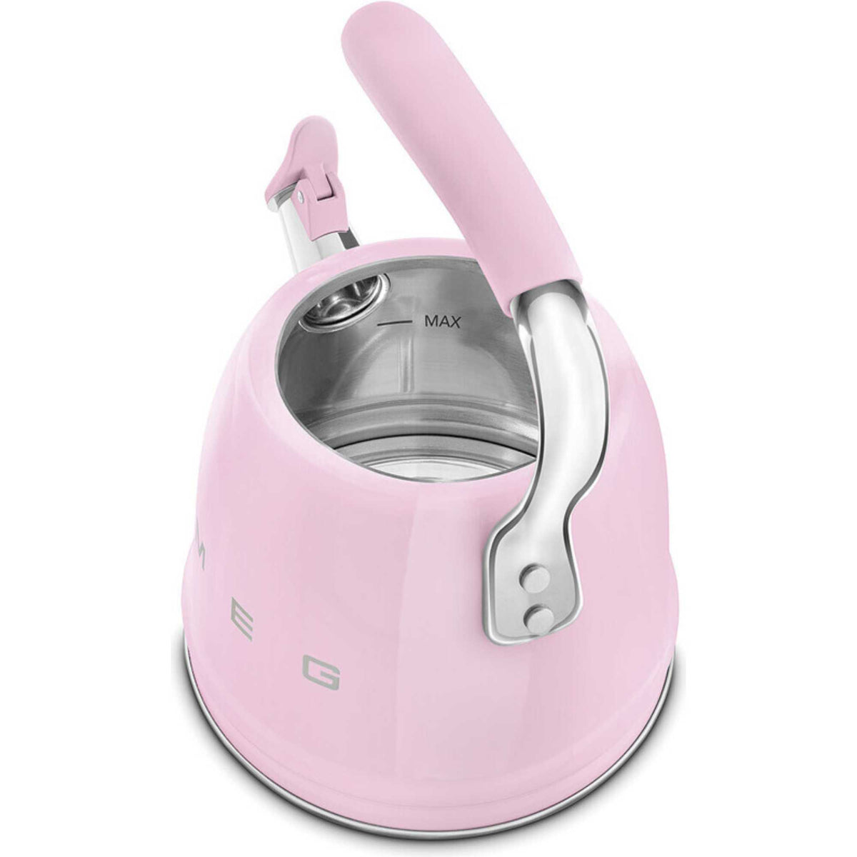 Smeg WKF01PK 2.3L 50s Style Whistling Kettle - Pink
