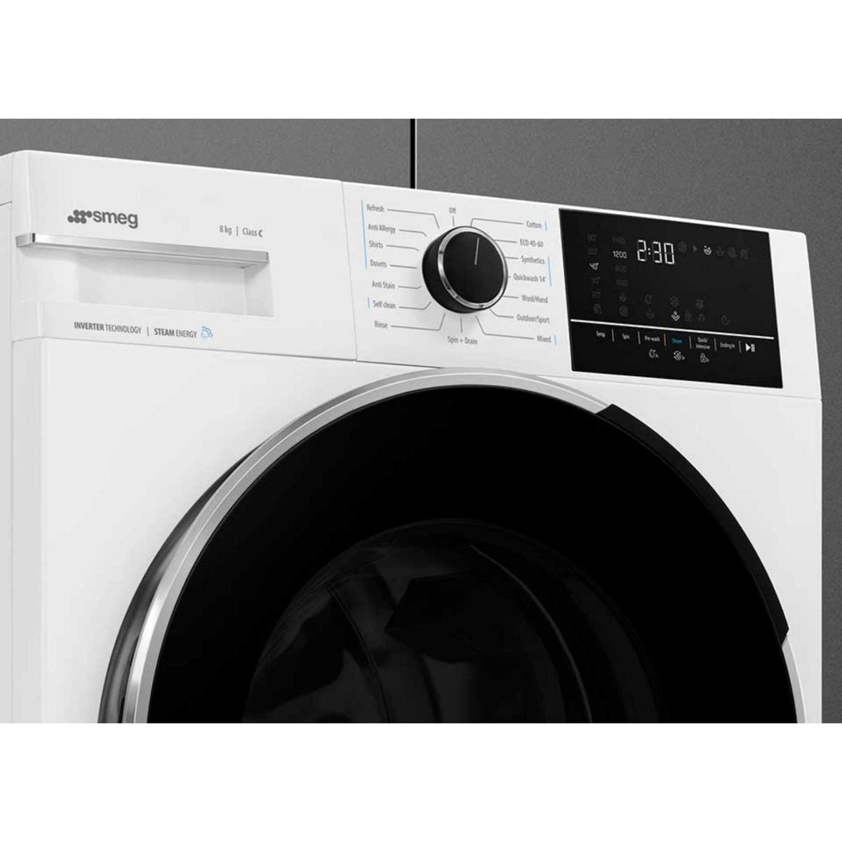 Smeg 9kg 1600rpm Washing Machine - WNP96SLAAUK1