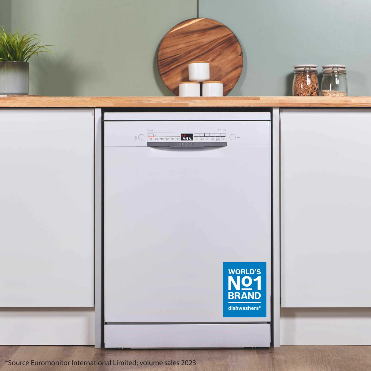 Bosch Series 2 Freestanding Full-Sized Dishwasher - SMS2HVW67G
