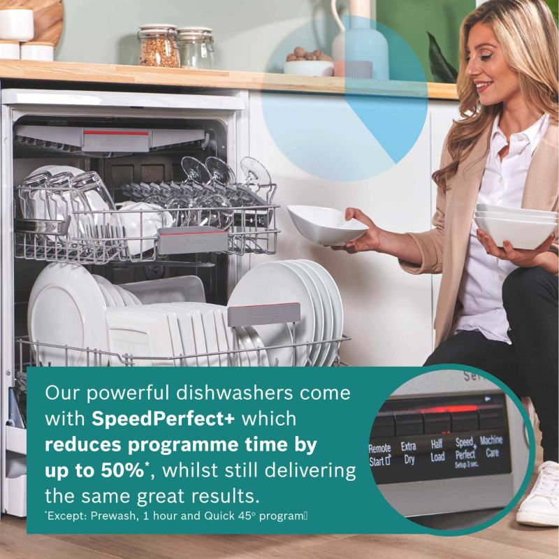 Bosch Series 6 Freestanding Full-Sized Dishwasher - SMS6ZCI10G