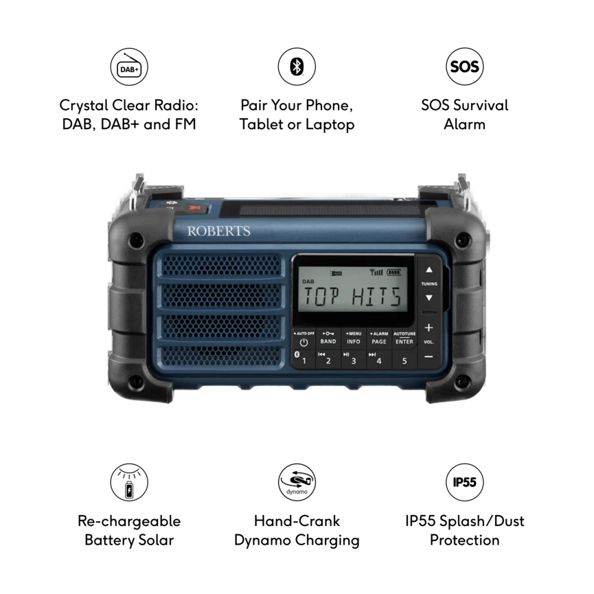 Roberts SolarDAB 99 - Blue