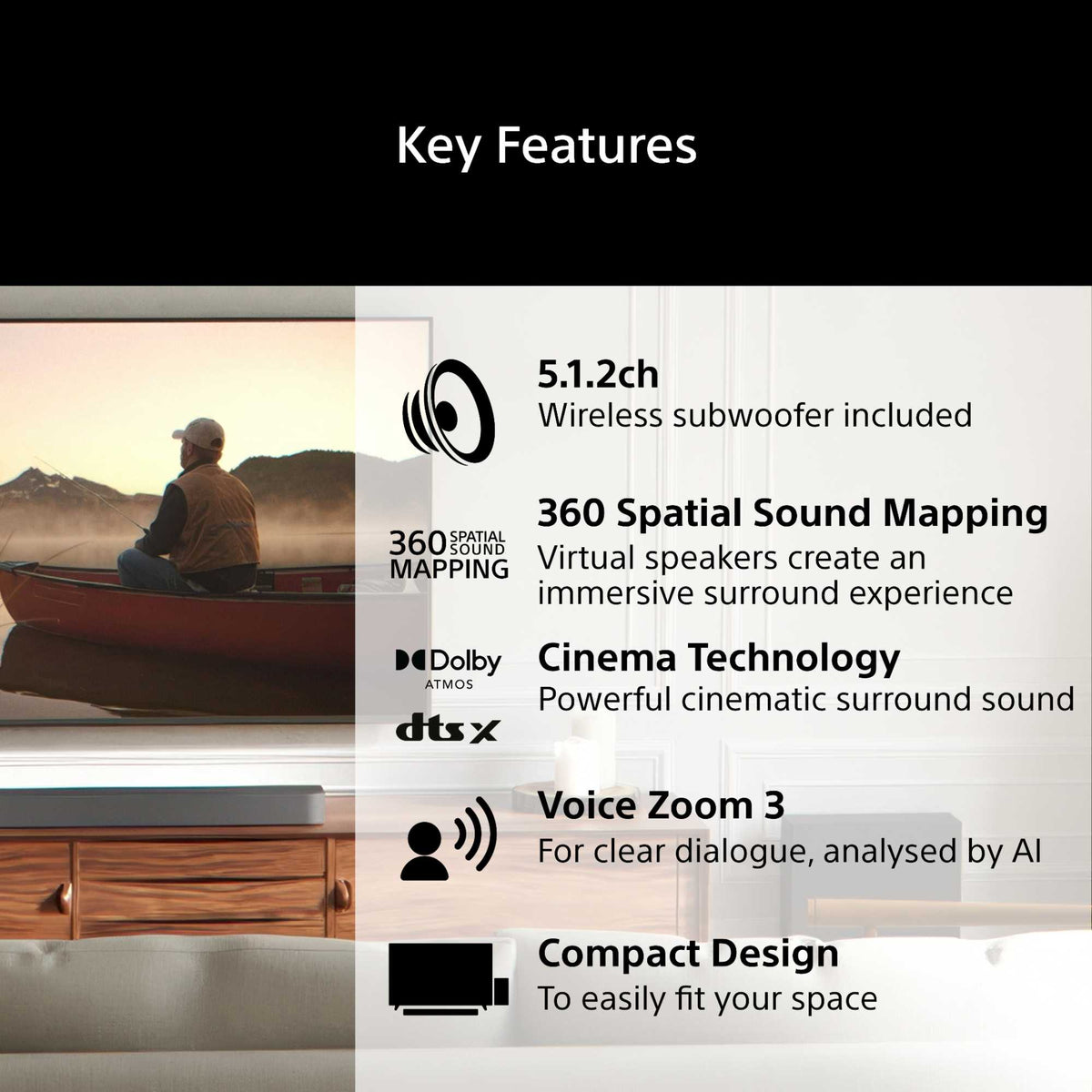 Sony HTA7100KIT BRAVIA Theatre Bar 7 & Wireless Subwoofer - Black