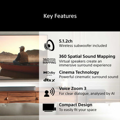 Sony HTA7100KIT BRAVIA Theatre Bar 7 & Wireless Subwoofer - Black