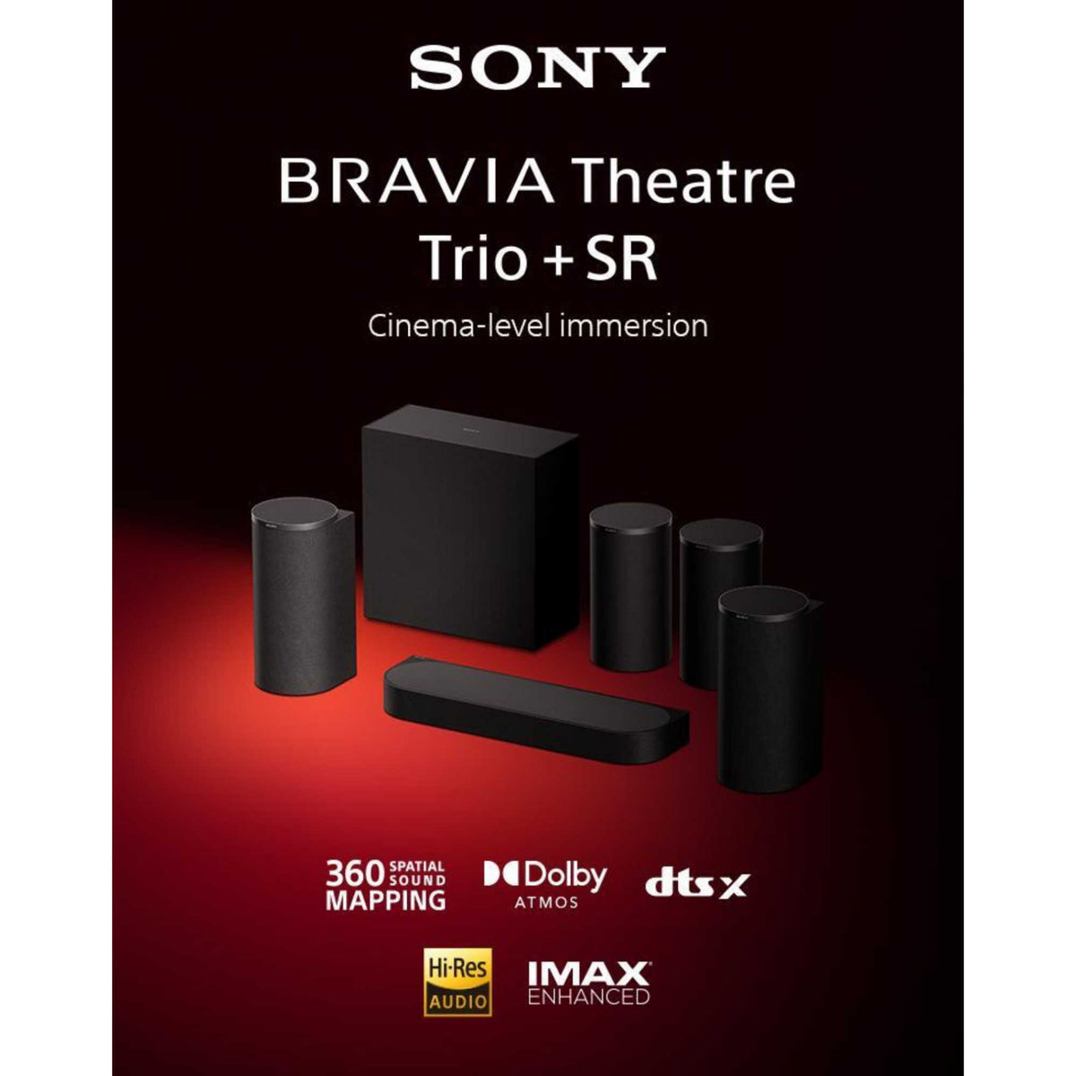 Sony HTA8KIT BRAVIA 5.1 To 7.1 Channel Theatre Trio Surround Sound System