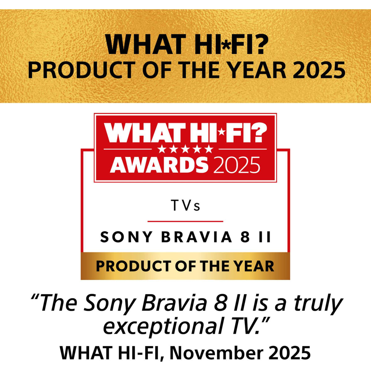 Sony BRAVIA 8 II 55" 4K QD-OLED Google TV with Acoustic Surface Audio+ - K55XR8M25BP