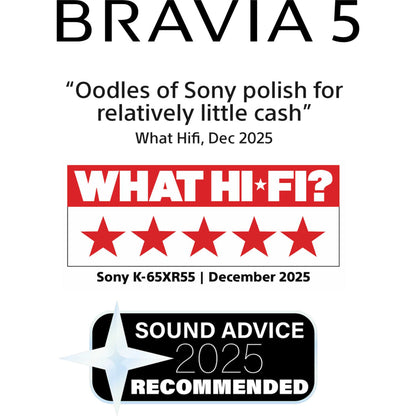 Sony BRAVIA 5 65" 4K XR Mini LED Smart Google TV - K65XR55B