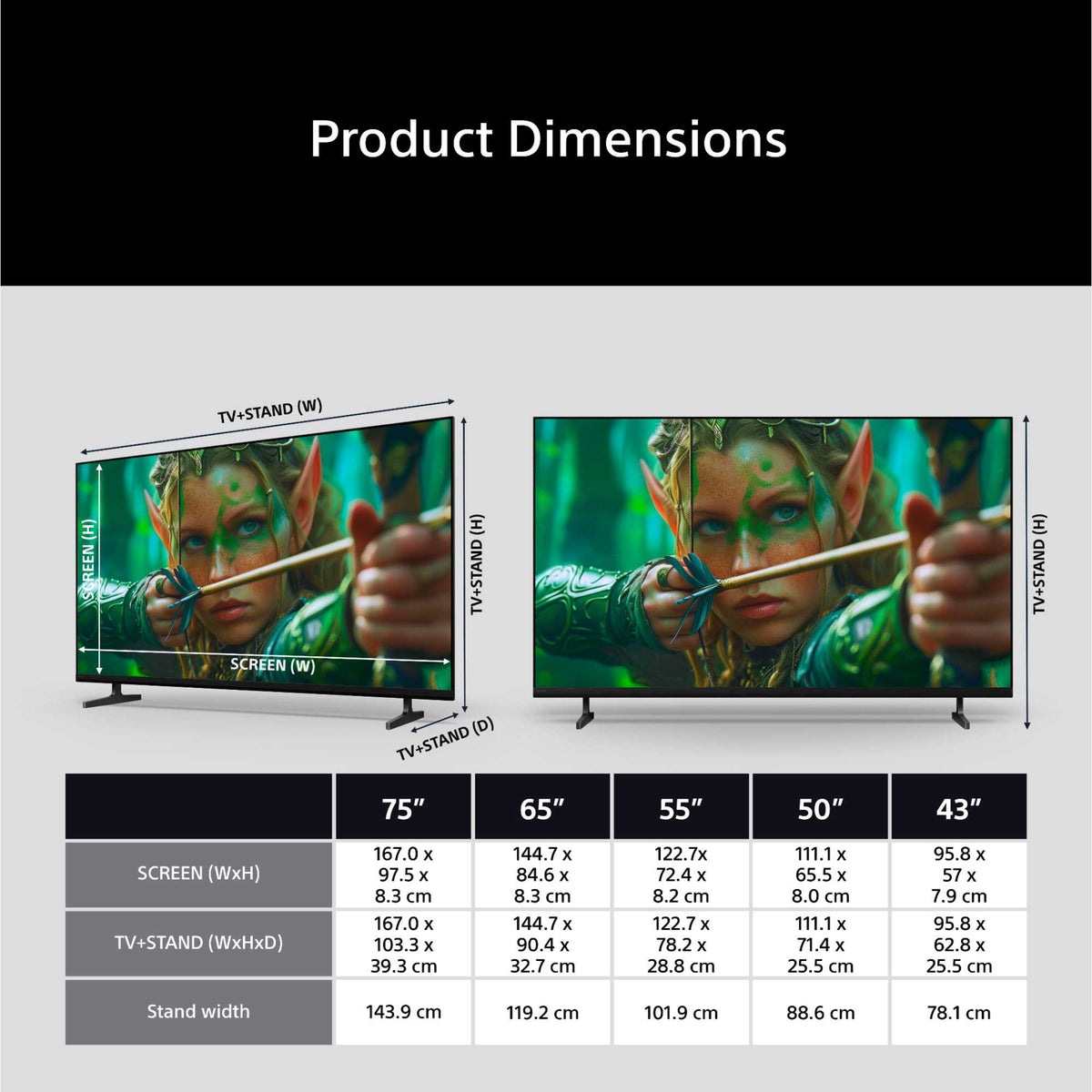 Sony BRAVIA 2 II 75" 4K Ultra HD Direct LED Google TV - K-75S25M2