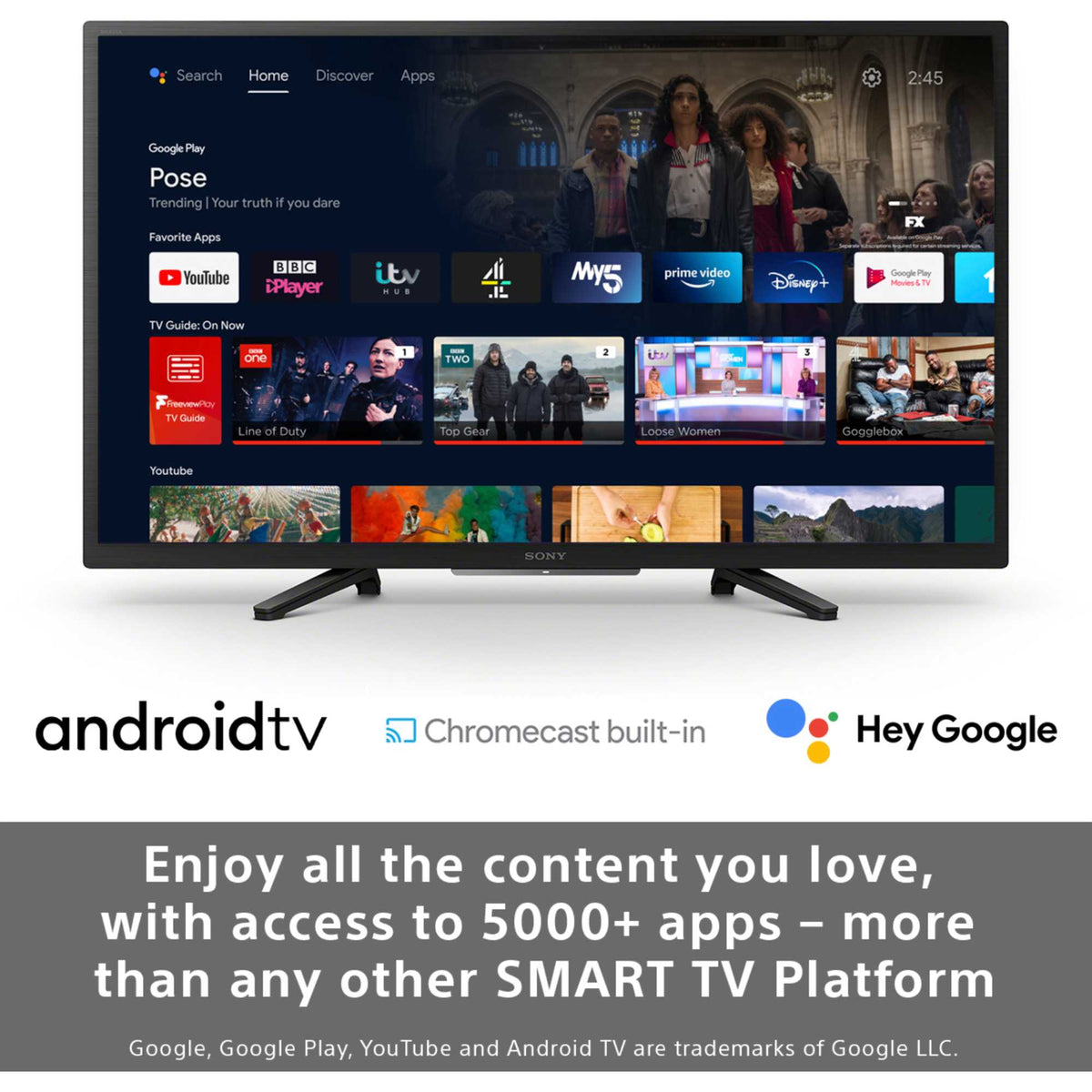 Sony KD32W800P1U 32" HD Ready HDR Smart LED TV