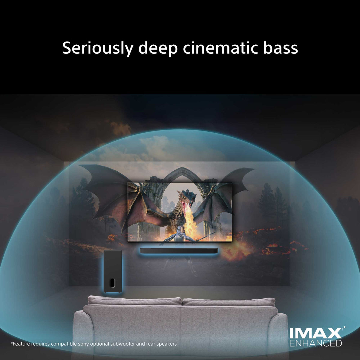 Sony SASW8 BRAVIA Theatre Sub 8 300W Additional Wireless Subwoofer - Black