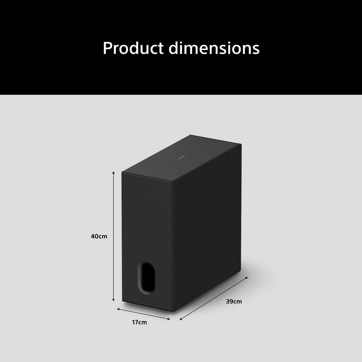 Sony SASW8 BRAVIA Theatre Sub 8 300W Additional Wireless Subwoofer - Black