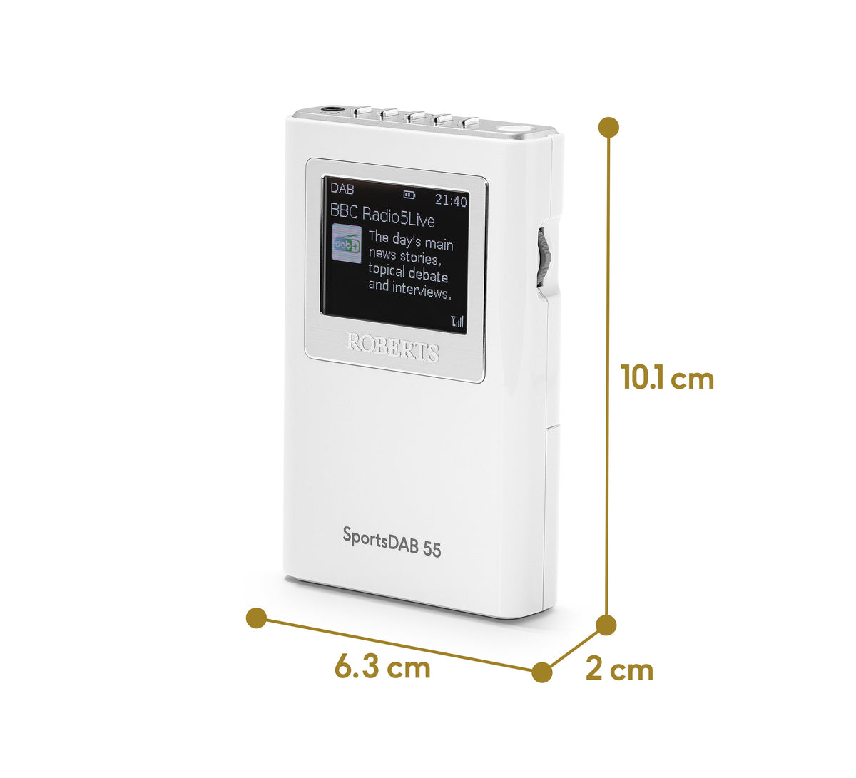 Roberts SportsDAB 55 - White