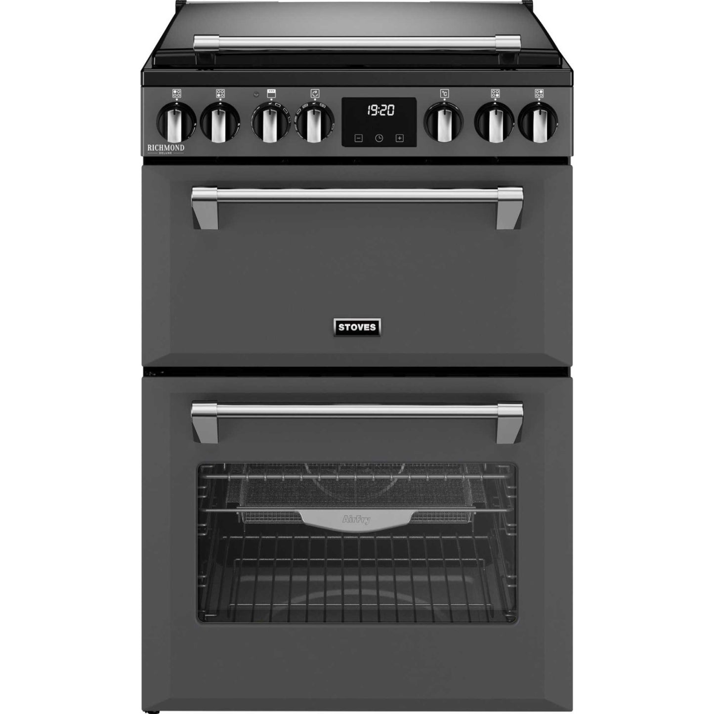 Stoves Richmond Deluxe 60DF 60cm Dual Fuel Double Oven Cooker - DXMRARICH60DFANT