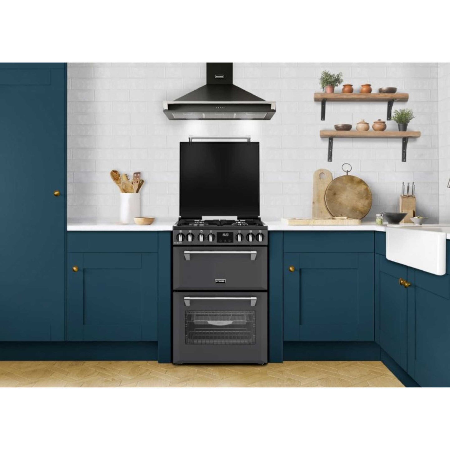 Stoves Richmond Deluxe 60DF 60cm Dual Fuel Double Oven Cooker - DXMRARICH60DFANT