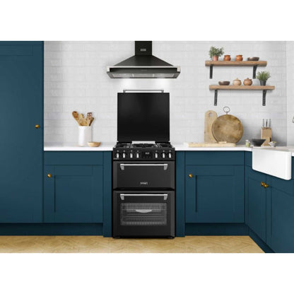 Stoves Richmond Deluxe 60DF 60cm Dual Fuel Double Oven Cooker - DXMRARICH60DFBLK