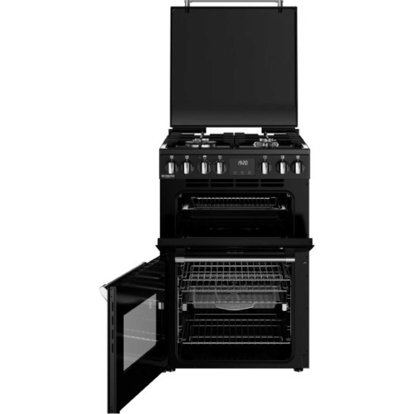 Stoves Richmond Deluxe 60DF 60cm Dual Fuel Double Oven Cooker - DXMRARICH60DFBLK