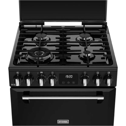 Stoves Richmond Deluxe 60DF 60cm Dual Fuel Double Oven Cooker - DXMRARICH60DFBLK