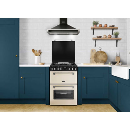 Stoves Richmond Deluxe 60DF 60cm Dual Fuel Double Oven Cooker - DXMRARICH60DFCRM