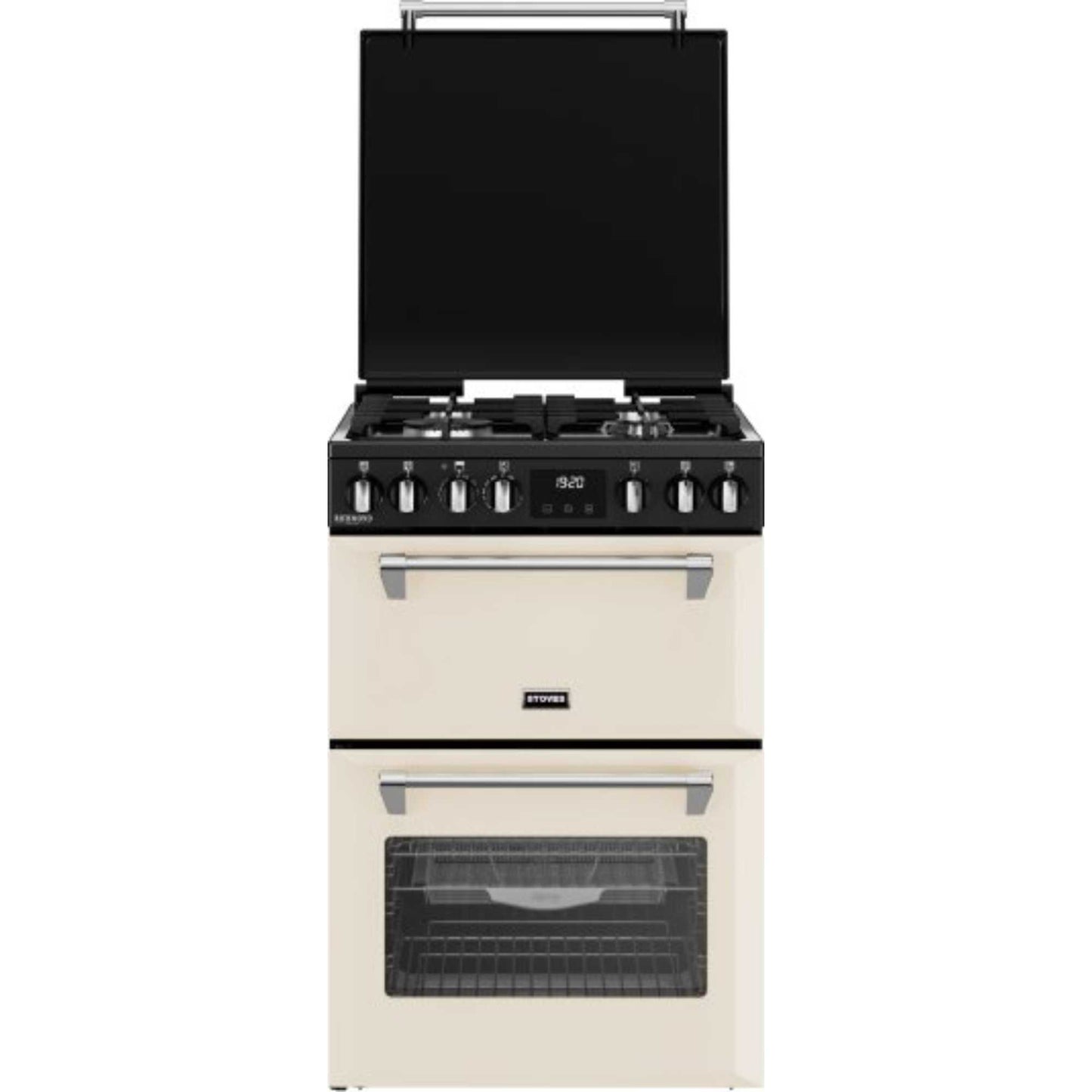 Stoves Richmond Deluxe 60DF 60cm Dual Fuel Double Oven Cooker - DXMRARICH60DFCRM