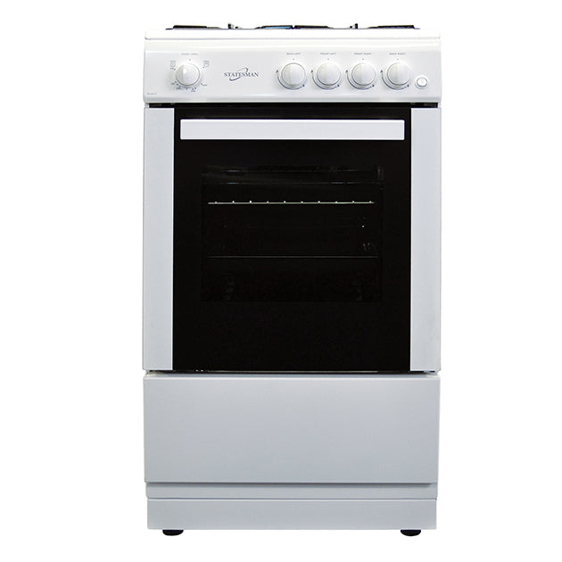 50Cm Single Cavity Gas Cooker White