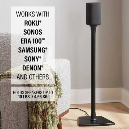 Sanus BSSU2-B1 Universal Speaker Stands for Speakers up to 4.5kg