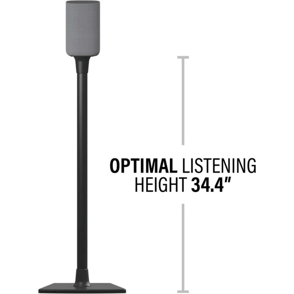 Sanus BSSU2-B1 Universal Speaker Stands for Speakers up to 4.5kg