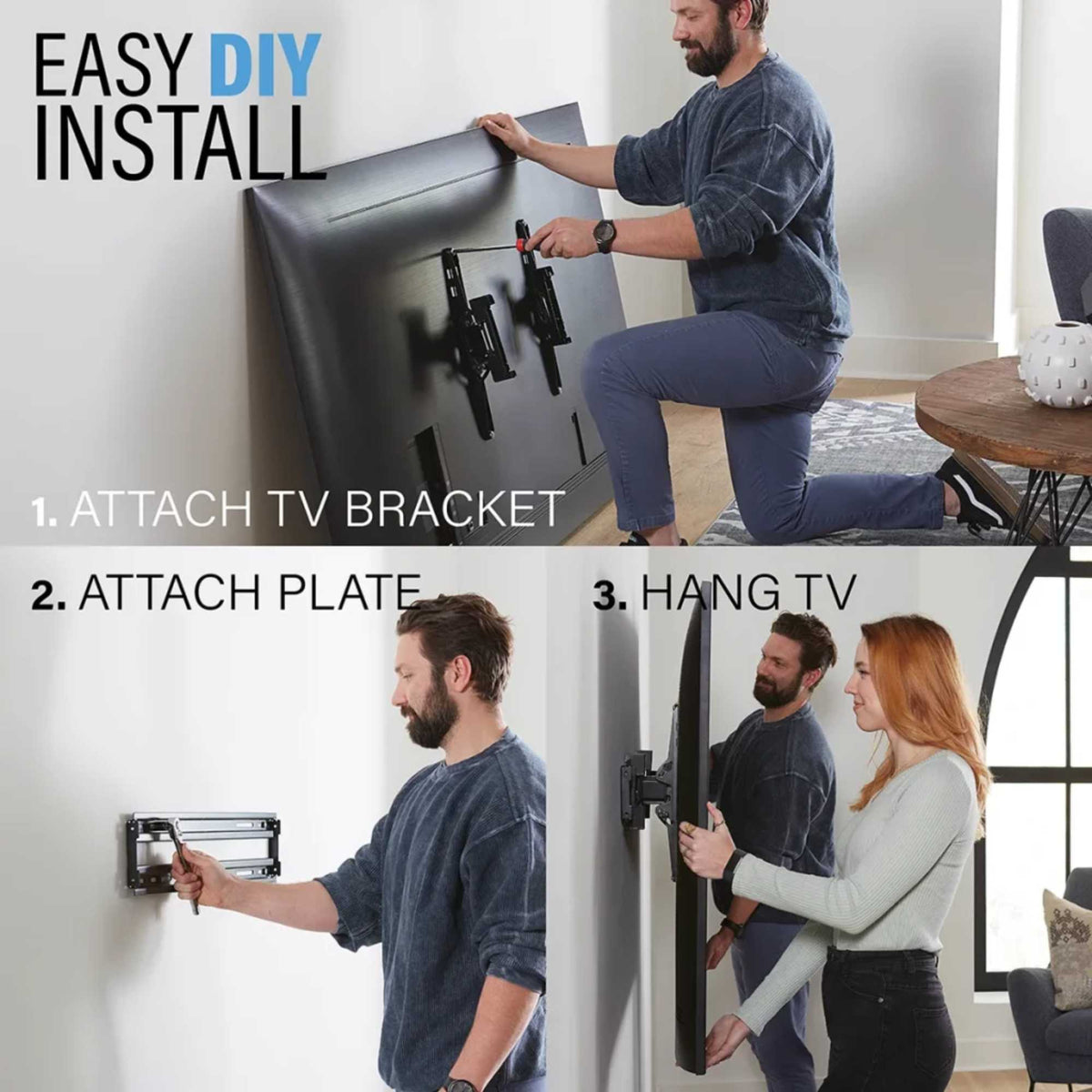 Sanus FLT2-B2 VuePoint Extendable Tilt TV Mount for 32"-90" TVs up to 50kg