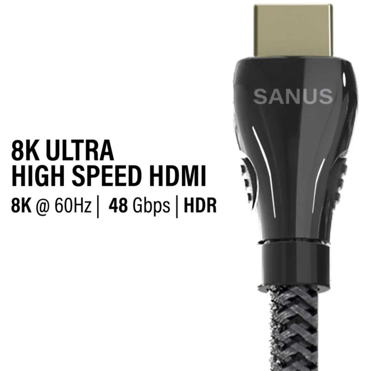 Sanus SAC-21HDMI1 1 Metre 8K Ultra High Speed HDMI Cable