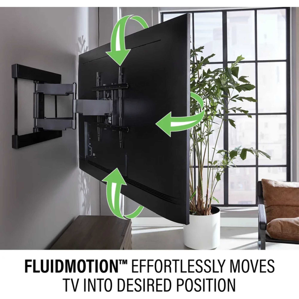 Sanus VLFS820-B2 Superslim Full-Motion TV Mount for 40"-90" TVs up to 57kg