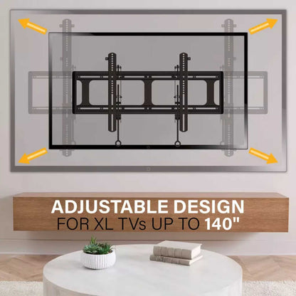 Sanus VXL7-B2 Super Slim Fixed Position TV Wall Mount for TVs 65" - 140"