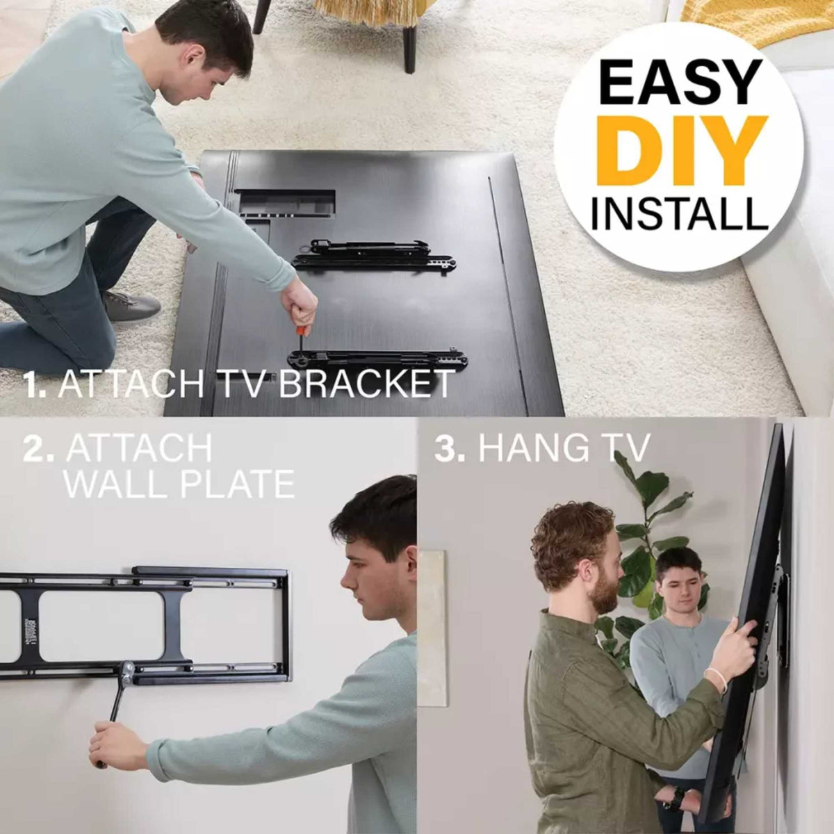Sanus VXL7-B2 Super Slim Fixed Position TV Wall Mount for TVs 65" - 140"