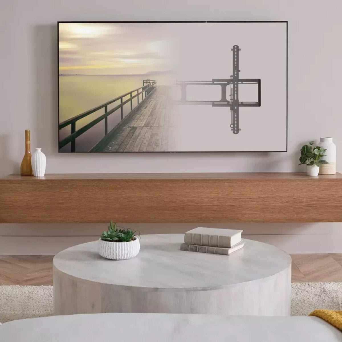 Sanus VXL7-B2 Super Slim Fixed Position TV Wall Mount for TVs 65" - 140"