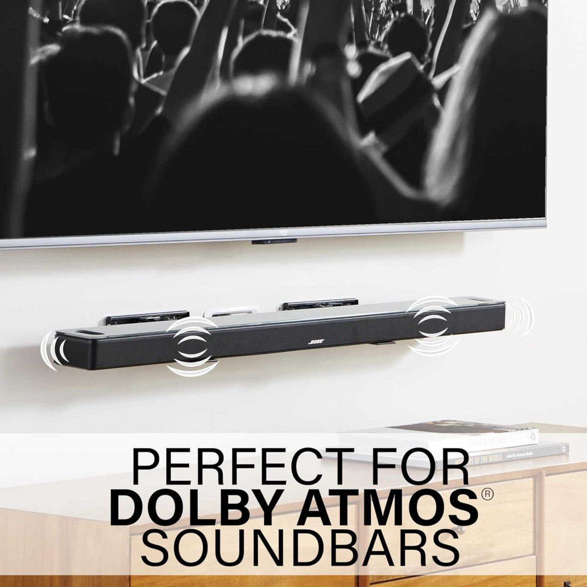 Sanus WSBWM1-B2 Universal Extendable Soundbar Mount - Black