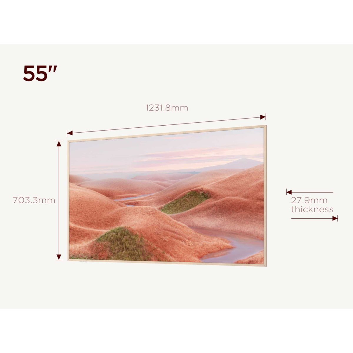 TCL A300W 55" 4K Ultra HD QLED Canvas/Frame Lifestyle TV - 55A300W