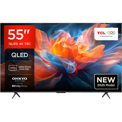 TCL 55T8C-UK 55" 4K QLED HDR PRO Smart TV - 55T8CUK