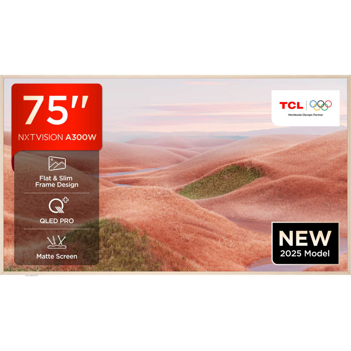 TCL A300W 75" 4K Ultra HD QLED Canvas Lifestyle TV - 75A300W