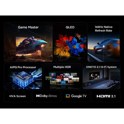 TCL 75T8C-UK 75" 4K QLED HDR PRO Smart TV - 75T8CUK