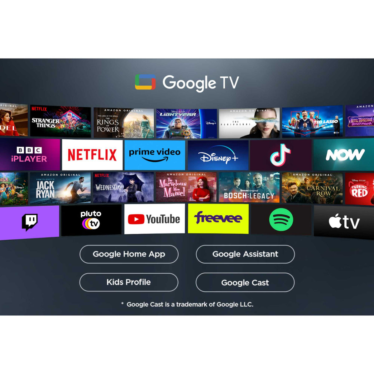 TCL P7K-UK 85" 4K Smart QLED Google TV 60Hz - 85P7KUK