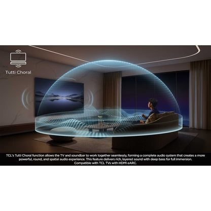 TCL Q75HK 5.1.2 Channel Wireless Soundbar with Dolby Atmos & DTS:X