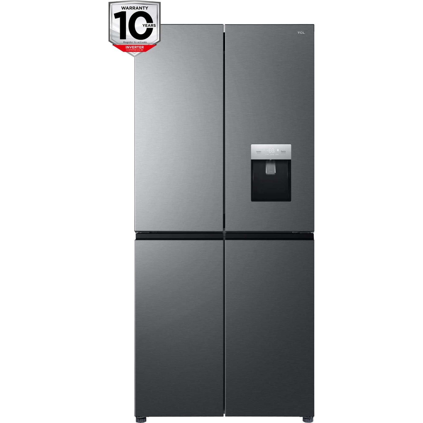 TCL American Style Fridge Freezer 50/50 Total No Frost - Quartz Grey - RP466CXE1UK